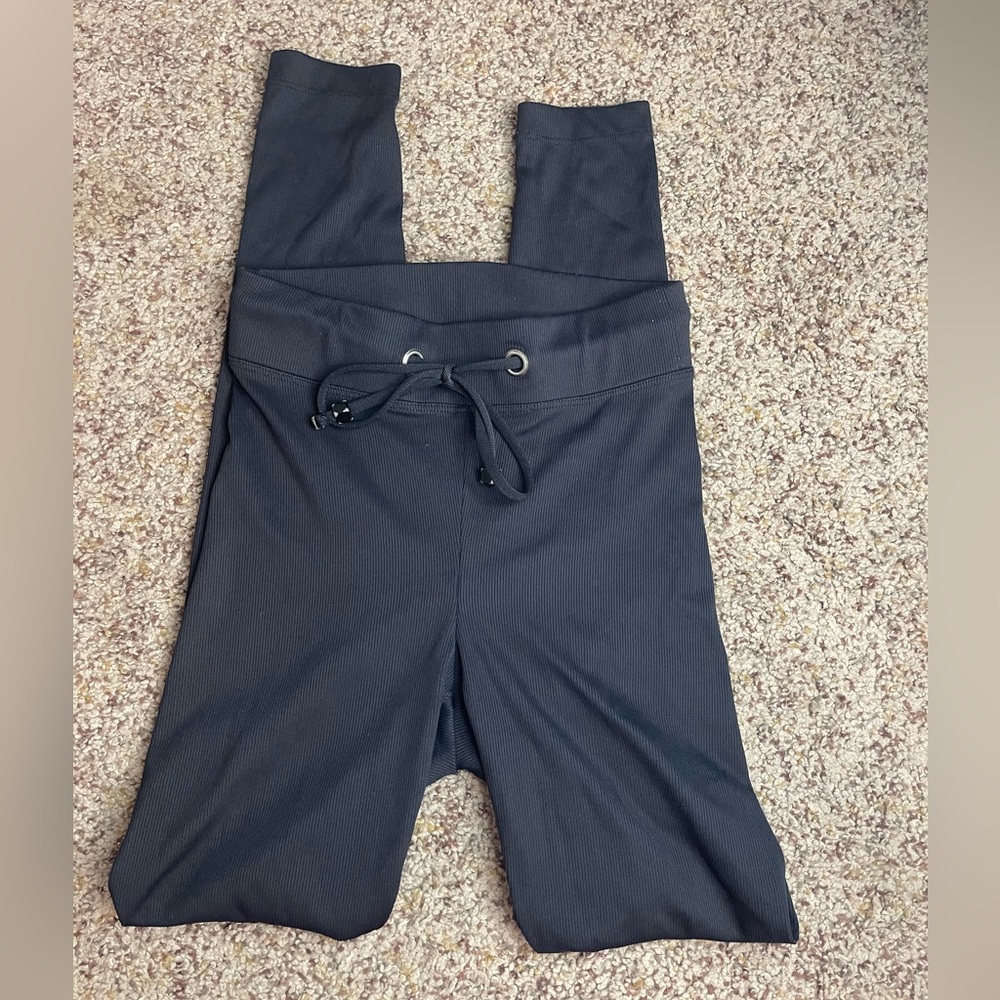 KORAL Black pants leggings ribbed Extra Small